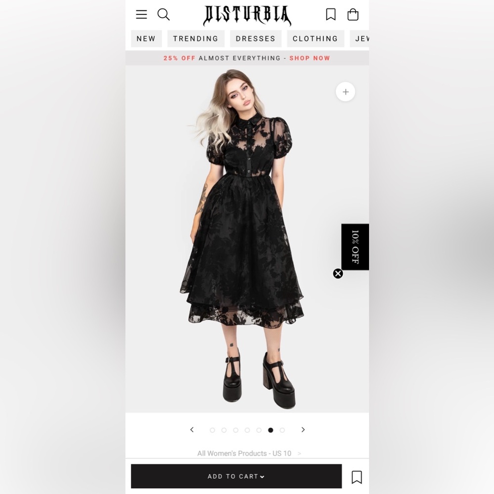 Disturbia Spectre Layered Dress - Picture 6 of 6